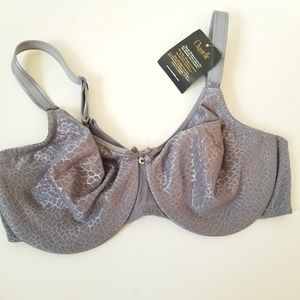 NWT 38D CHANTELLE Magnifique minimizer bra grey